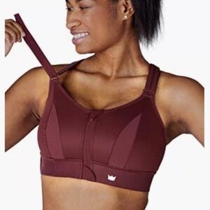 SheFit Ultimate Sports Bra High Impact Moisture Wicking Wine XS?